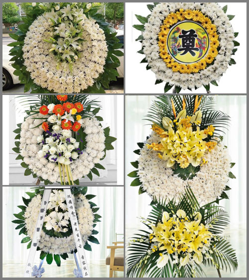 广东梅州市蕉岭县新铺镇东陂村花圈速递
